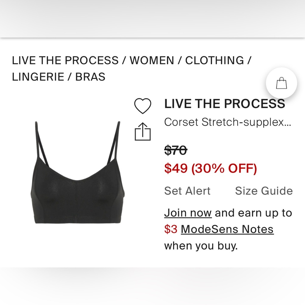 COPY - Perfect Condition Medium black sports bra from cult classic Live The Pro… - Picture 4 of 4